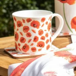 Ashdene Red Poppies Wide Flare Mug 260ml 7 Ashdene Red Poppies Wide Flare Mug 260ml -Kitchen Appliances Sales Store LAD 520993 3