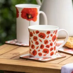 Ashdene Red Poppies Wide Flare Mug 260ml 8 Ashdene Red Poppies Wide Flare Mug 260ml -Kitchen Appliances Sales Store LAD 520993 4