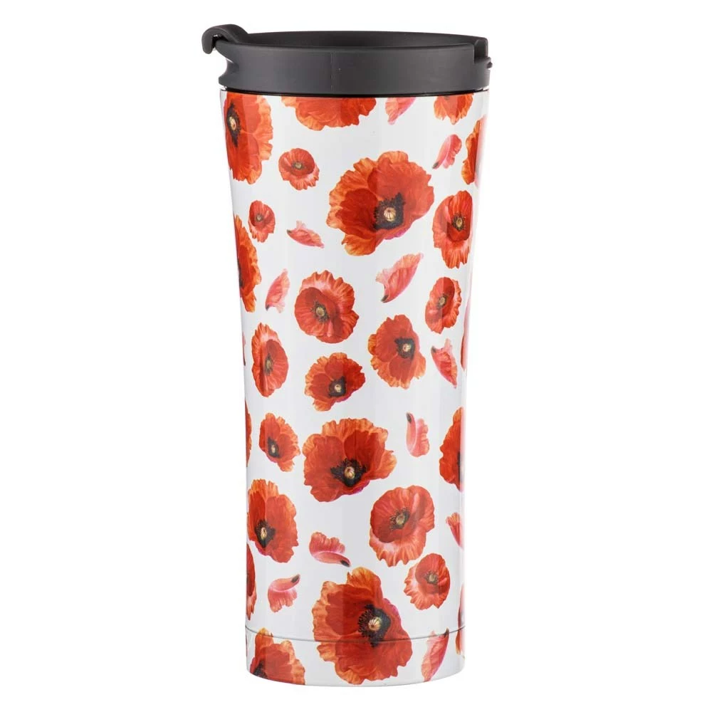 Ashdene Red Poppies Travel Mug 500ml 1 Ashdene Red Poppies Travel Mug 500ml