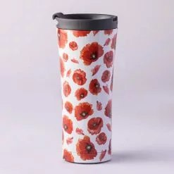 Ashdene Red Poppies Travel Mug 500ml 5 Ashdene Red Poppies Travel Mug 500ml -Kitchen Appliances Sales Store LAD 521000 3
