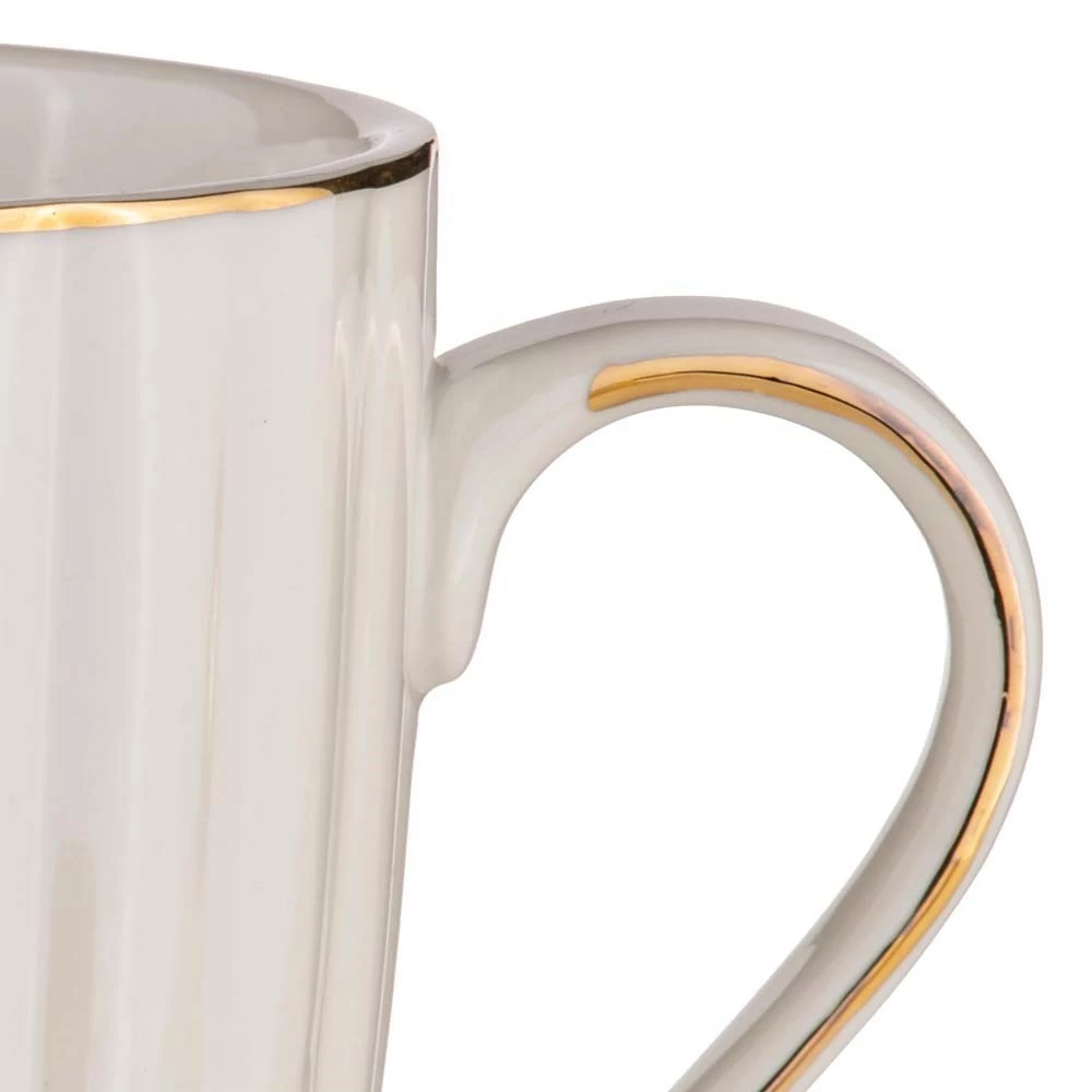 Ashdene Parisienne Pearl Mug 350ml White 2 Ashdene Parisienne Pearl Mug 350ml White - Image 2