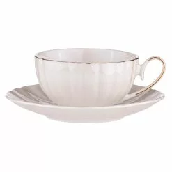 Ashdene Parisienne Pearl Cup & Saucer 220ml White