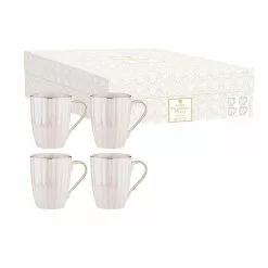 Ashdene Parisienne Pearl 4 Piece Mug Set 350ml White 6 Ashdene Parisienne Pearl 4 Piece Mug Set 350ml White -Kitchen Appliances Sales Store LAD 521179 3