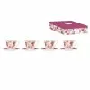 Ashdene Rose Delight 4 Piece Cup & Saucer Set