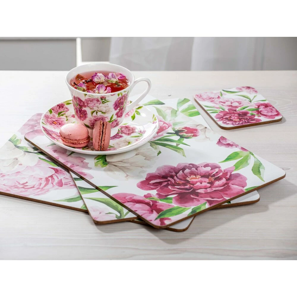 Ashdene Rose Delight 4 Piece Cup & Saucer Set 4 Ashdene Rose Delight 4 Piece Cup & Saucer Set - Image 4