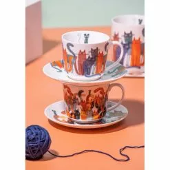 Ashdene Quirky Cats Photobomb Cup & Saucer 280ml 8 Ashdene Quirky Cats Photobomb Cup & Saucer 280ml -Kitchen Appliances Sales Store LAD 521405 4