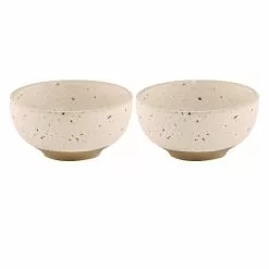 Ladelle Terra Set Of 2 Nibble Bowls Ecru