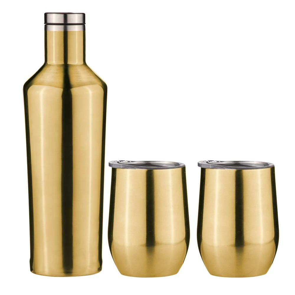 Tempa Aurora Portable Wine Gift Set Gold 1 Tempa Aurora Portable Wine Gift Set Gold