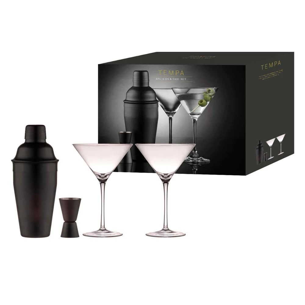 Tempa Aurora 4 Piece Cocktail Set Matte Black 3 Tempa Aurora 4 Piece Cocktail Set Matte Black - Image 3