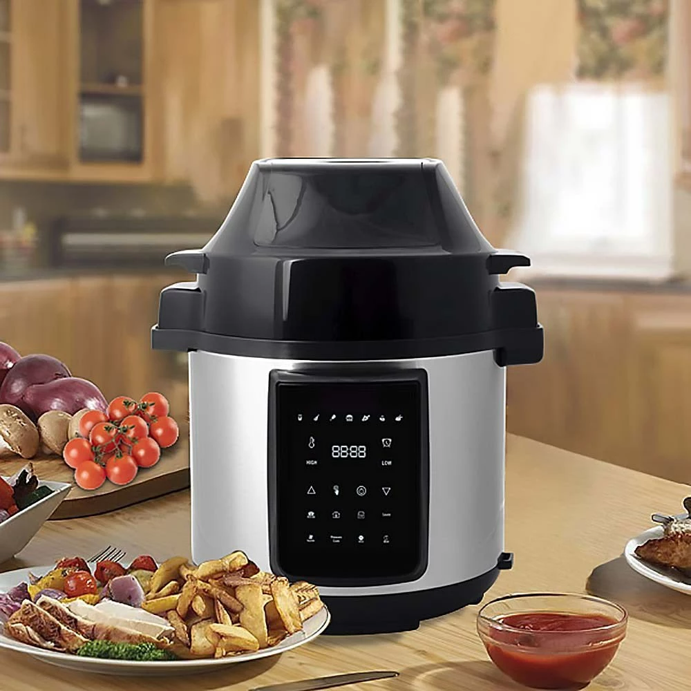 Healthy Choice Air Fryer And Pressure Cooker 6L Silver 2 Healthy Choice Air Fryer And Pressure Cooker 6L Silver - Image 2