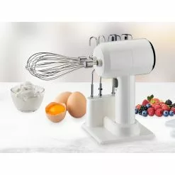 Healthy Choice Cordless Hand Mixer With Stand White -Kitchen Appliances Sales Store LEN CHM180 3