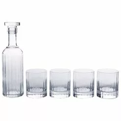 Luigi Bormioli Bach Decanter & Double Old Fashion Glass 5 Piece Set -Kitchen Appliances Sales Store MCH 6511424 3