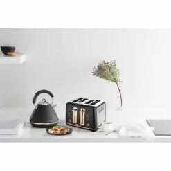 Morphy Richards Ascend Rose Gold 4 Slice Toaster Matte Black -Kitchen Appliances Sales Store MOR MRRGT4BLK 5