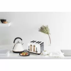 Morphy Richards Ascend Rose Gold 4 Slice Toaster Matte White -Kitchen Appliances Sales Store MOR MRRGT4WTE 3