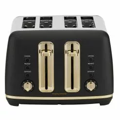 Morphy Richards Ascend Soft Gold 4 Slice Toaster Satin Black