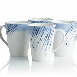 Noritake Hanabi 4 Piece Mug Set 355ml Blue & White