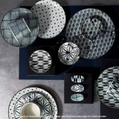 Noritake Komon Japanese Porcelain 5 Piece Tea Cup Set Japanese 200ml -Kitchen Appliances Sales Store NOR JP71974 5