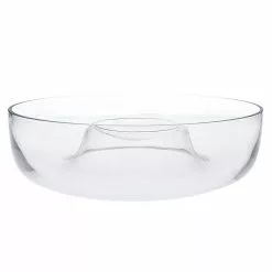Alex Liddy Slate & Co Round Glass Chip & Dip Bowl 28cm