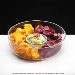 Alex Liddy Slate & Co Round Glass Chip & Dip Bowl 28cm -Kitchen Appliances Sales Store PCP 1032473 3