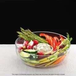 Alex Liddy Slate & Co Round Glass Chip & Dip Bowl 28cm -Kitchen Appliances Sales Store PCP 1032473 4