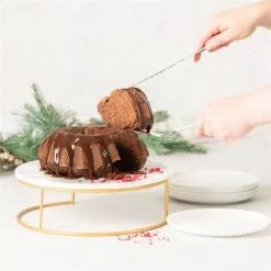 Alex Liddy Slate & Co Round Marble Serving Board With Stand 30cm -Kitchen Appliances Sales Store PCP 1034550 5