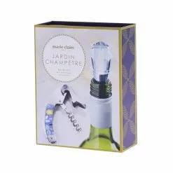 Marie Claire Jardin Champetre Wine Bottle Stopper And Corkscrew Set -Kitchen Appliances Sales Store PCP 1038120 3