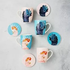 Alex Liddy Frankie B II Mug With Coaster Set Of 4 Assorted -Kitchen Appliances Sales Store PCP 1039257 4