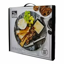 Alex Liddy Slate & Co Grey Marble Board With Knife 30cm -Kitchen Appliances Sales Store PCP 1040637 3