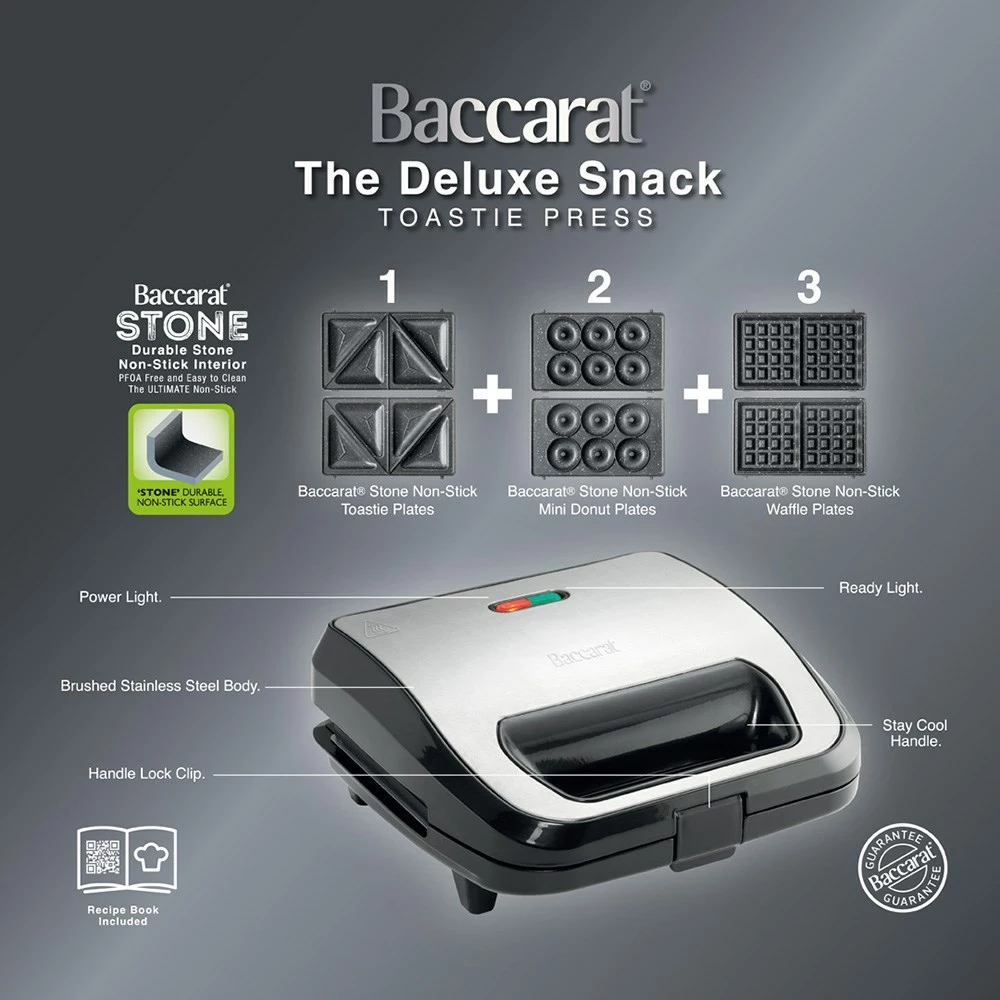 Baccarat The Deluxe Snack 3 In 1 Toastie Press 3 Baccarat The Deluxe Snack 3 In 1 Toastie Press - Image 3