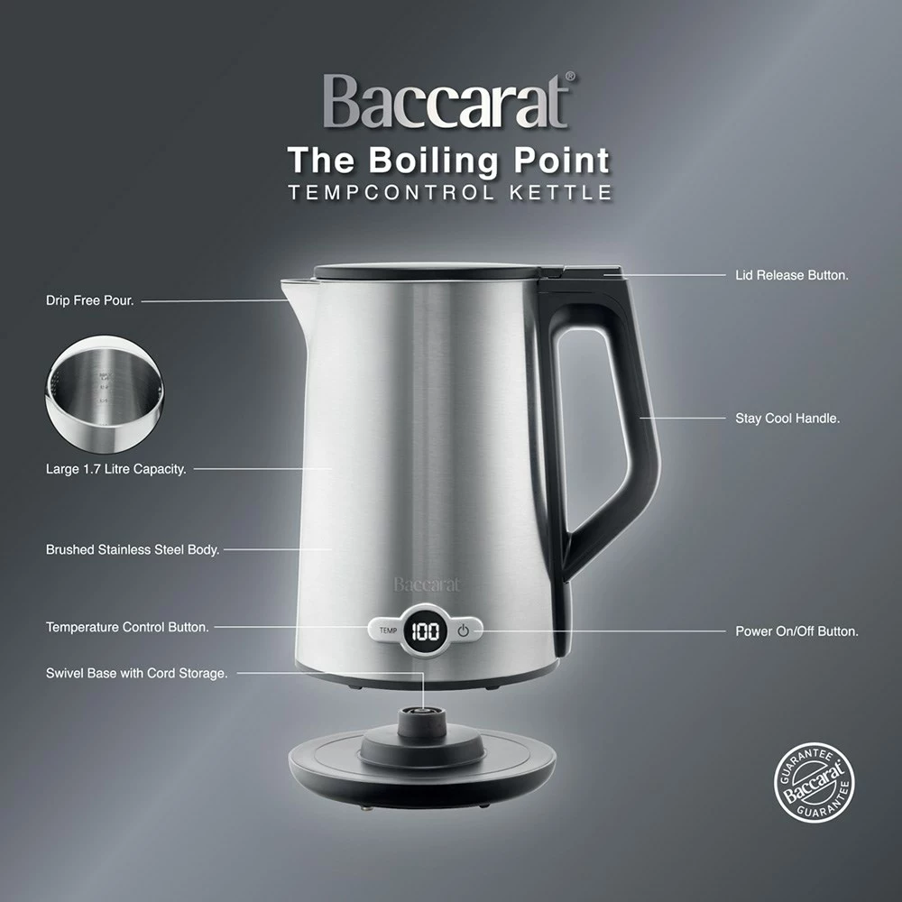Baccarat The Boiling Point Tempcontrol Kettle Stainless Steel 3 Baccarat The Boiling Point Tempcontrol Kettle Stainless Steel - Image 3