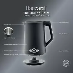 Baccarat The Boiling Point Tempcontrol Kettle Black -Kitchen Appliances Sales Store PCP 1040781 9