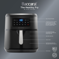 Baccarat The Healthy Fry 9L Air Fryer Black -Kitchen Appliances Sales Store PCP 1040803 9