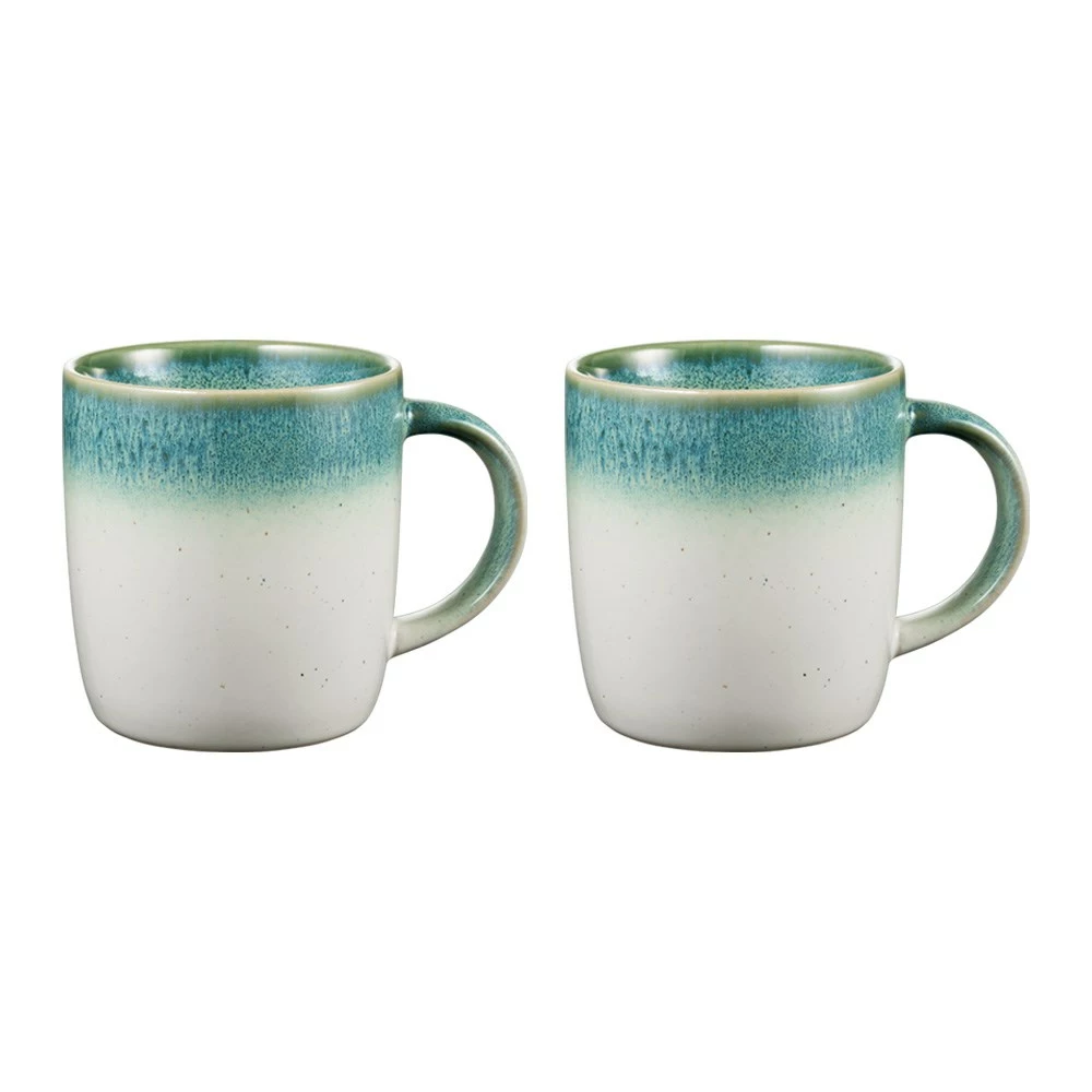 Alex Liddy Portland Set Of 2 Mugs 380ml Green 1 Alex Liddy Portland Set Of 2 Mugs 380ml Green