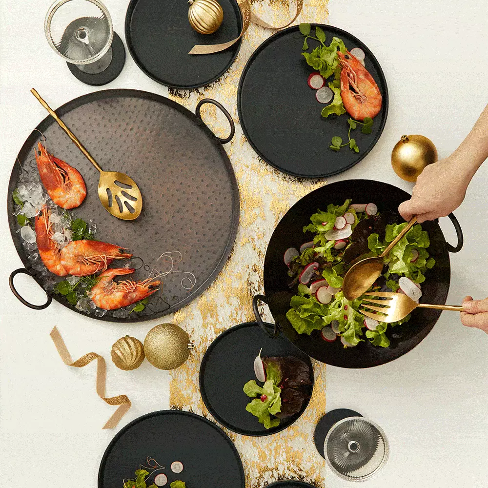 Alex Liddy Slate & Co Round Feast Tray 40cm 2 Alex Liddy Slate & Co Round Feast Tray 40cm - Image 2