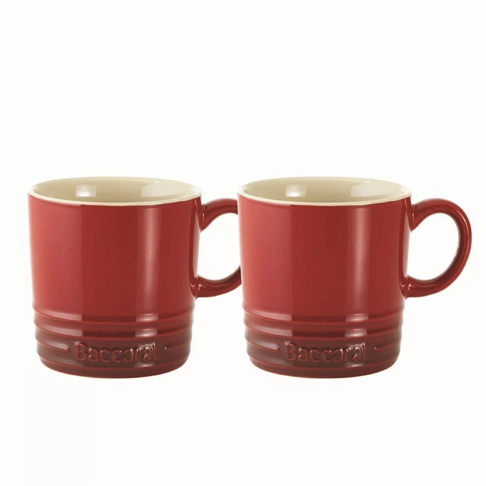 Baccarat Le Connoisseur Set Of 2 Espresso Cups 90ml Red 1 Baccarat Le Connoisseur Set Of 2 Espresso Cups 90ml Red