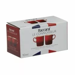 Baccarat Le Connoisseur Set Of 2 Espresso Cups 90ml Red 7 Baccarat Le Connoisseur Set Of 2 Espresso Cups 90ml Red -Kitchen Appliances Sales Store PCP 1042611 5