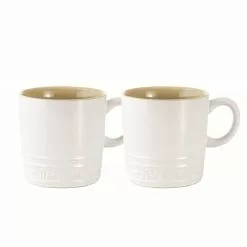 Baccarat Le Connoisseur Set Of 2 Espresso Cups 90ml White