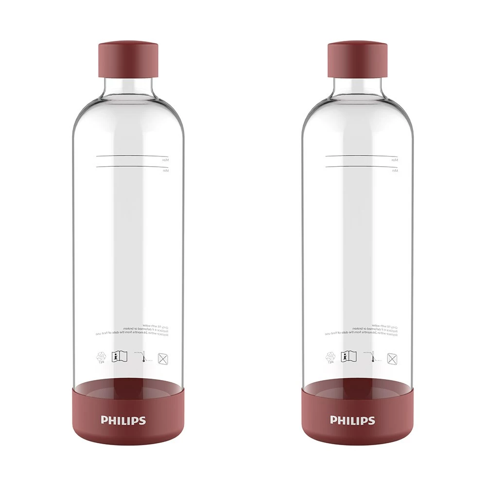 Philips Pack Of 2 Carbonating Bottle 1L Red 1 Philips Pack Of 2 Carbonating Bottle 1L Red