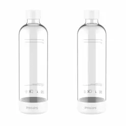 Philips Pack Of 2 Carbonating Bottle 1L White