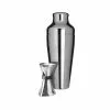 Uberbartools Shake & Jigger 2 Piece Cocktail Set Chrome
