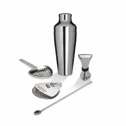 Uberbartools ProShaker 5 Piece Cocktail Set Chrome